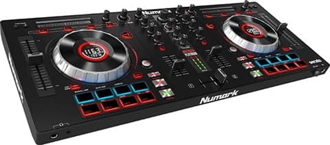 Numark Mixtrack Platinum 4-Deck DJ Controller with Built-in Jog Wheel  Grade Fair Used