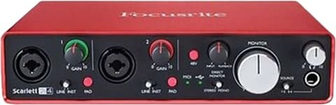 Focusrite Scarlett 2i4 (2nd Gen) 2 In 4 Out Audio Interface Grade Good Used