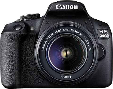 Canon EOS 2000D Black + 18-55mm III Grade Good Used