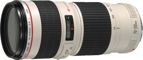 Canon EF 70-200mm f/4L USM White Lens Used