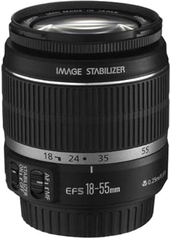 Canon EF-S 18-55mm f/3.5-5.6 IS STM Black Lens Used