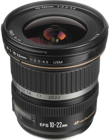 Canon EF-S 10-22mm f/3.5-4.5 USM Black Lens Used