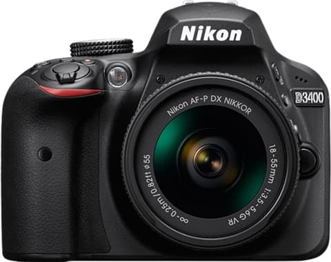 Nikon D3400 Black + AF-P DX 18-55mm VR Grade Good Used