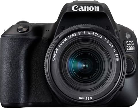 Canon EOS 200D Black + 18-55mm IS STM Grade Good Used