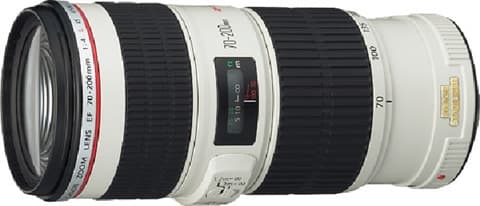 Canon EF 70-200mm f/4L IS USM White Lens Used
