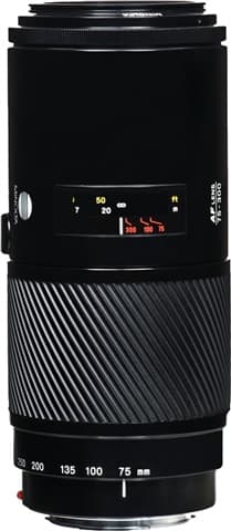 Minolta AF 75-300mm F/4.5-5.6 Macro Zoom Lens (Sony) Used