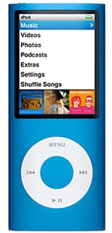 Apple iPod Nano 4th Generation 8GB - Blue Grade Good Used
