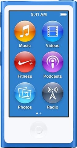 Apple iPod Nano 7th Generation 16GB - Blue Grade Good Used