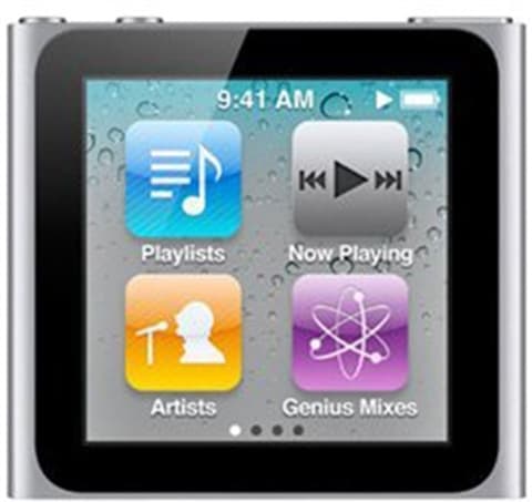 Apple iPod Nano 6th Generation 16GB - Silver Grade Good Used