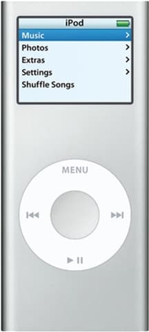 Apple iPod Nano 2nd Generation 2GB - Silver Grade Fair Used