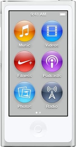 Apple iPod Nano 7th Generation 16GB - Silver Grade Good Used