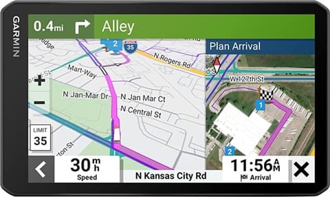 Garmin LGV710 7-inch Truck GPS System Grade Excellent Used