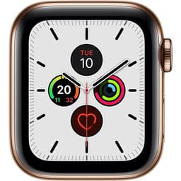 Watch Series 5 (Cellular) NO STRAP Gold Stainless Steel 44mm Grade Good Used