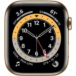 Watch Series 6 (Cellular) NO STRAP Gold Stainless Steel 44mm Grade Good Used