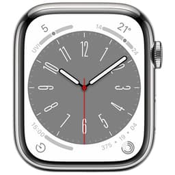 Watch Series 8 (Cel) NO STRAP Silver Stainless Steel 45mm Grade Good Used