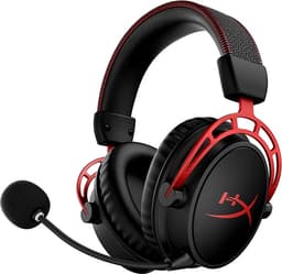 HyperX Cloud Alpha Wireless Over-Ear Gaming Headphones - Black/Red Grade Good Used