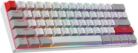 Newmen GM610 60% Wired/Wireless Mechanical Gaming Keyboard (Red Switch) Grade Excellent Used