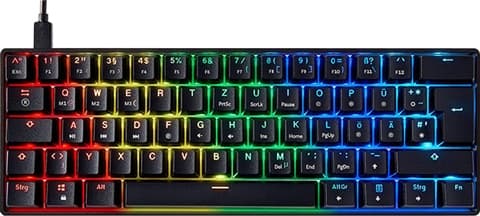 Mizar MZ60 Luna 62 Keys RGB Wired Mechanical Keyboard (Gateron Blue) Grade Excellent Used