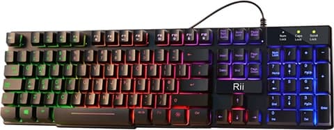 Rii RK100 Plus RGB Wired Gaming Keyboard Grade Good Used
