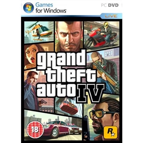 Grand Theft Auto 4 (GTA IV) (18) SN Used PC Game
