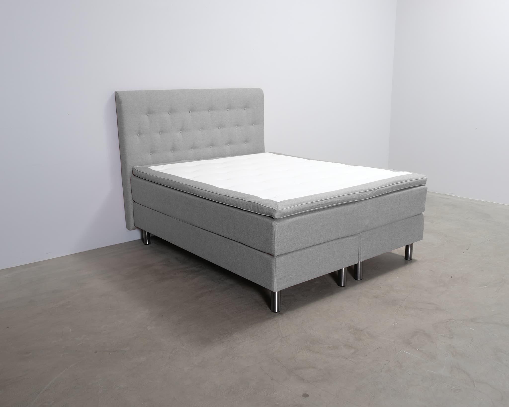 Wendre Roma kontinentalsäng 160 x 200 cm grå