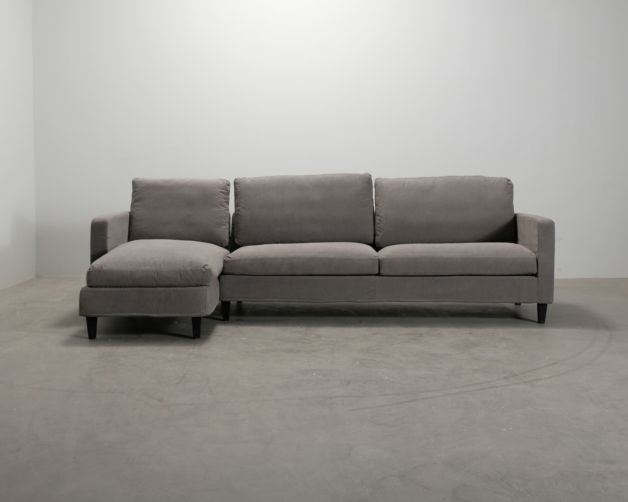 Fogia Alex High 3-sits divansoffa grå