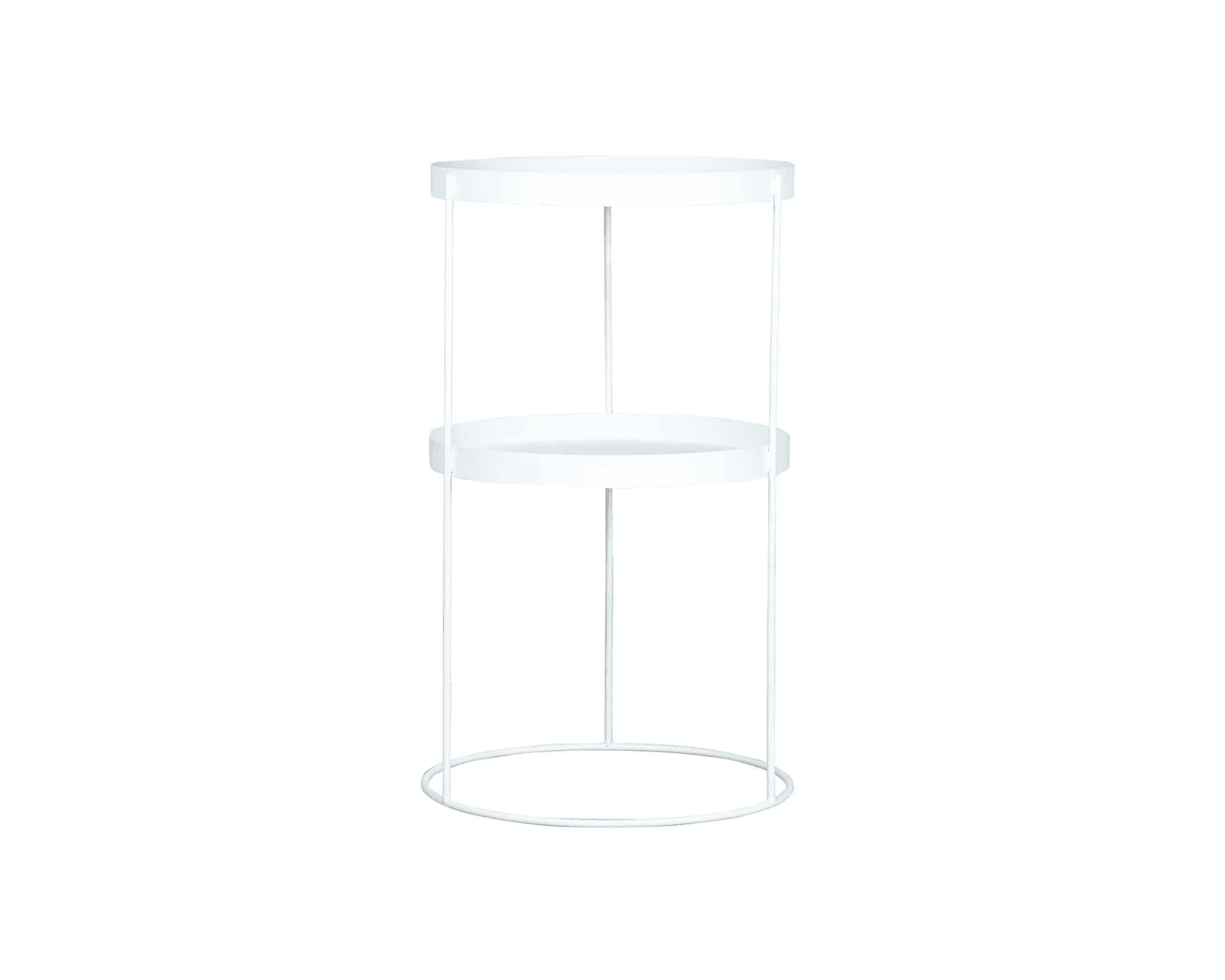 FeelDesign Zet sidobord ø 40 cm vit