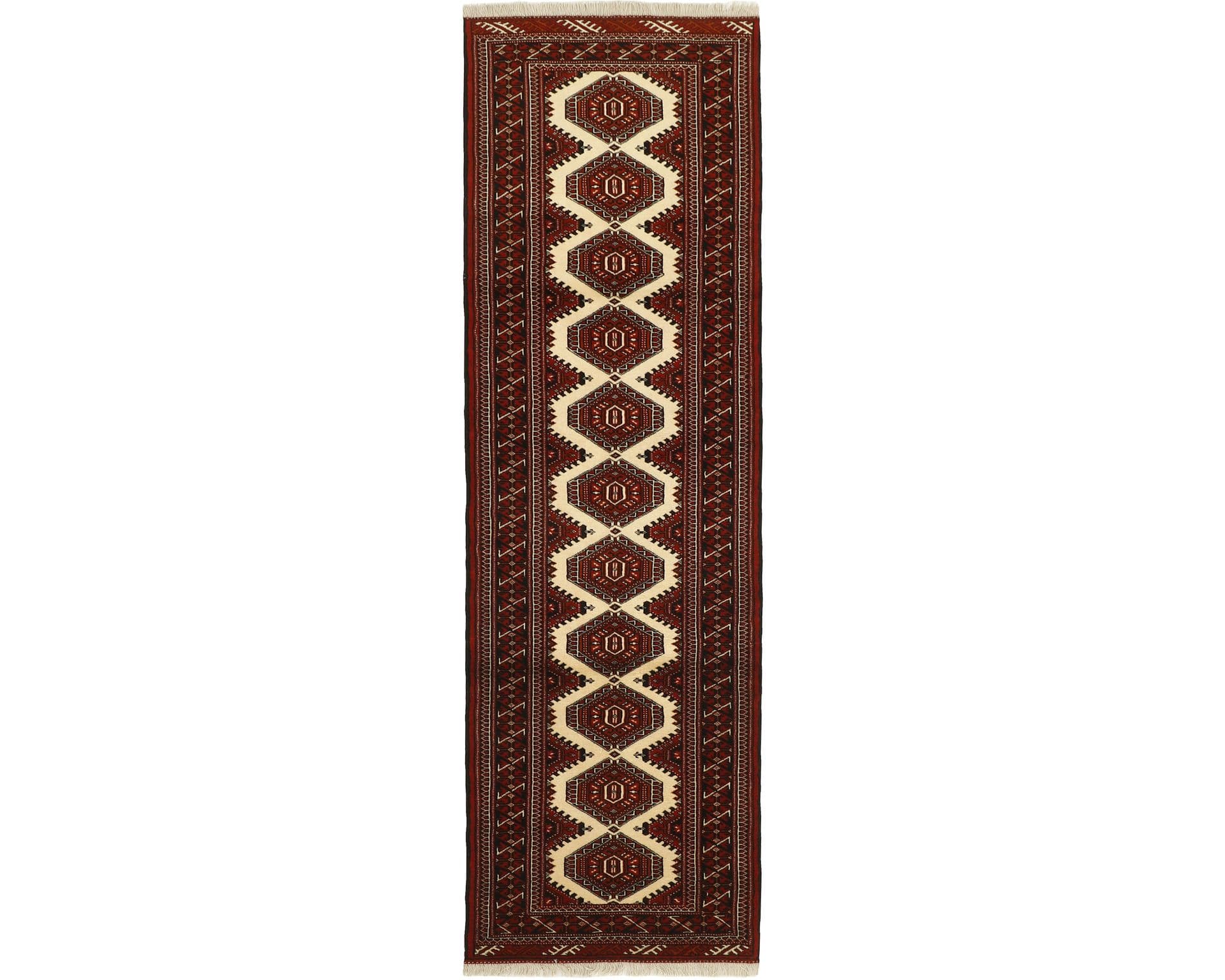 Torkaman Fine orientalisk matta 84 x 295 cm