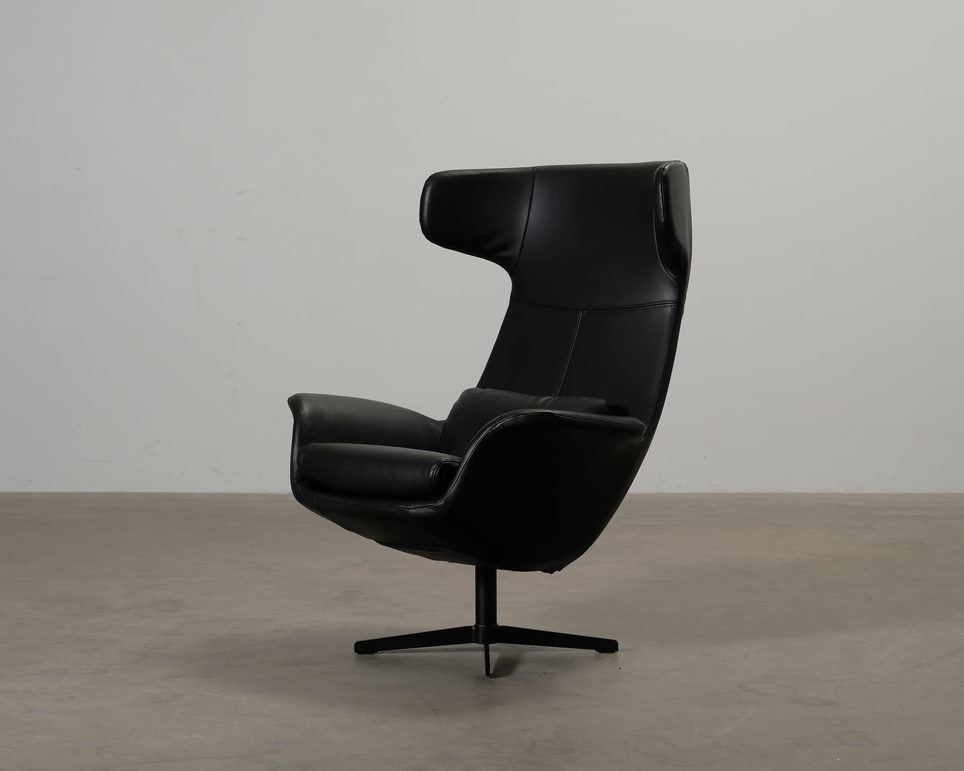 Mirasol Highback Fåtölj läder svart