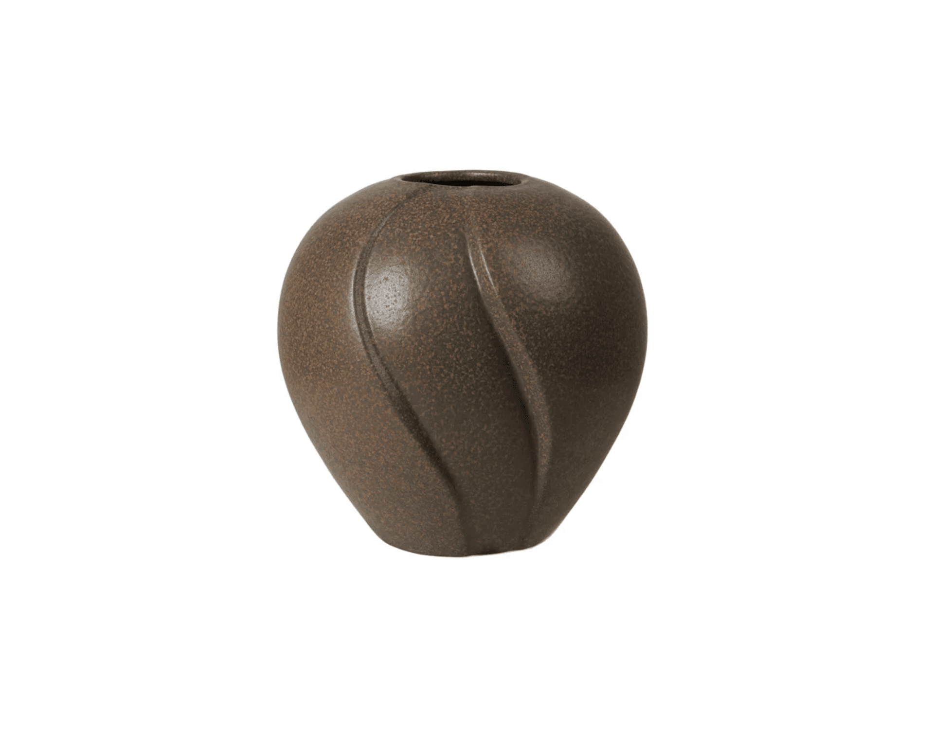 Broste Copenhagen Leda vas antique brown