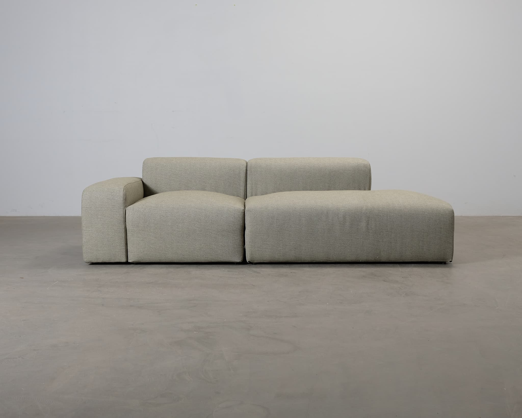 ikimakee Kamu 3-sits soffa med öppet avslut grön