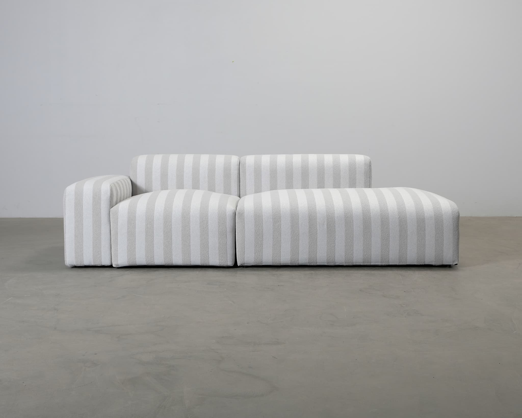 ikimakee Kamu 3-sits soffa med öppet avslut randig