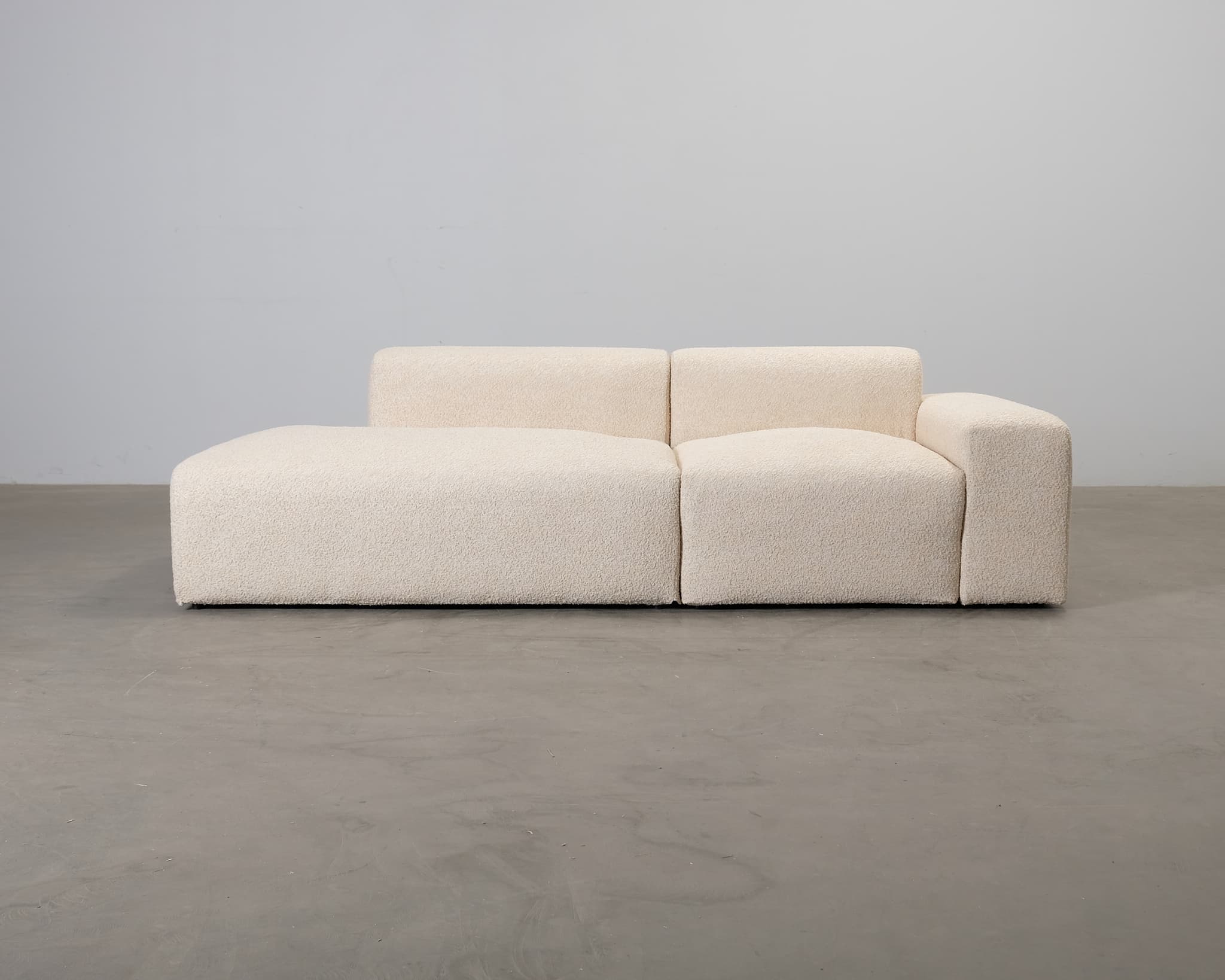 ikimakee Kamu 3-sits soffa med öppet avslut beige