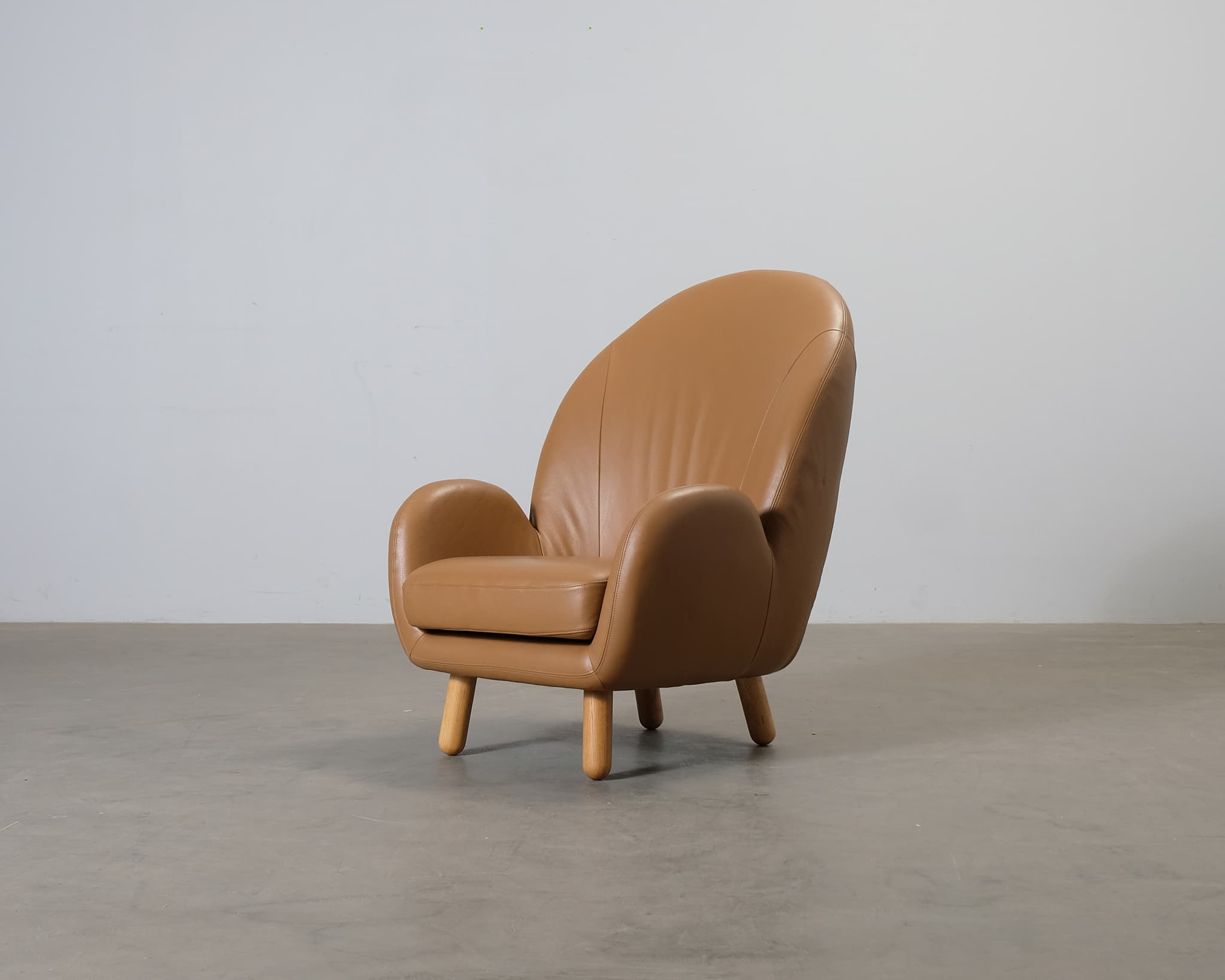 Sofacompany Etta fåtölj brun läder