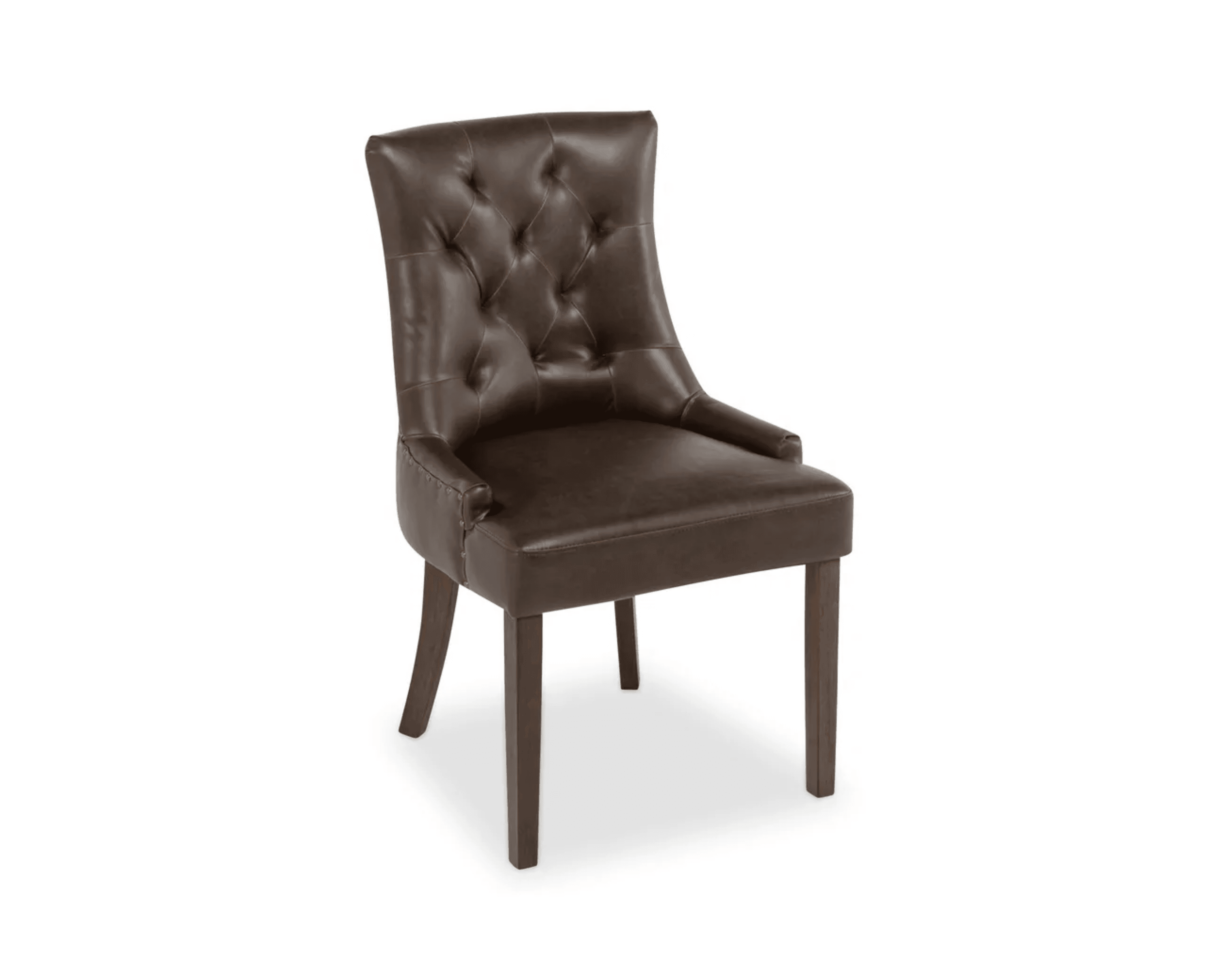 Tuva matstol brun, set om 2