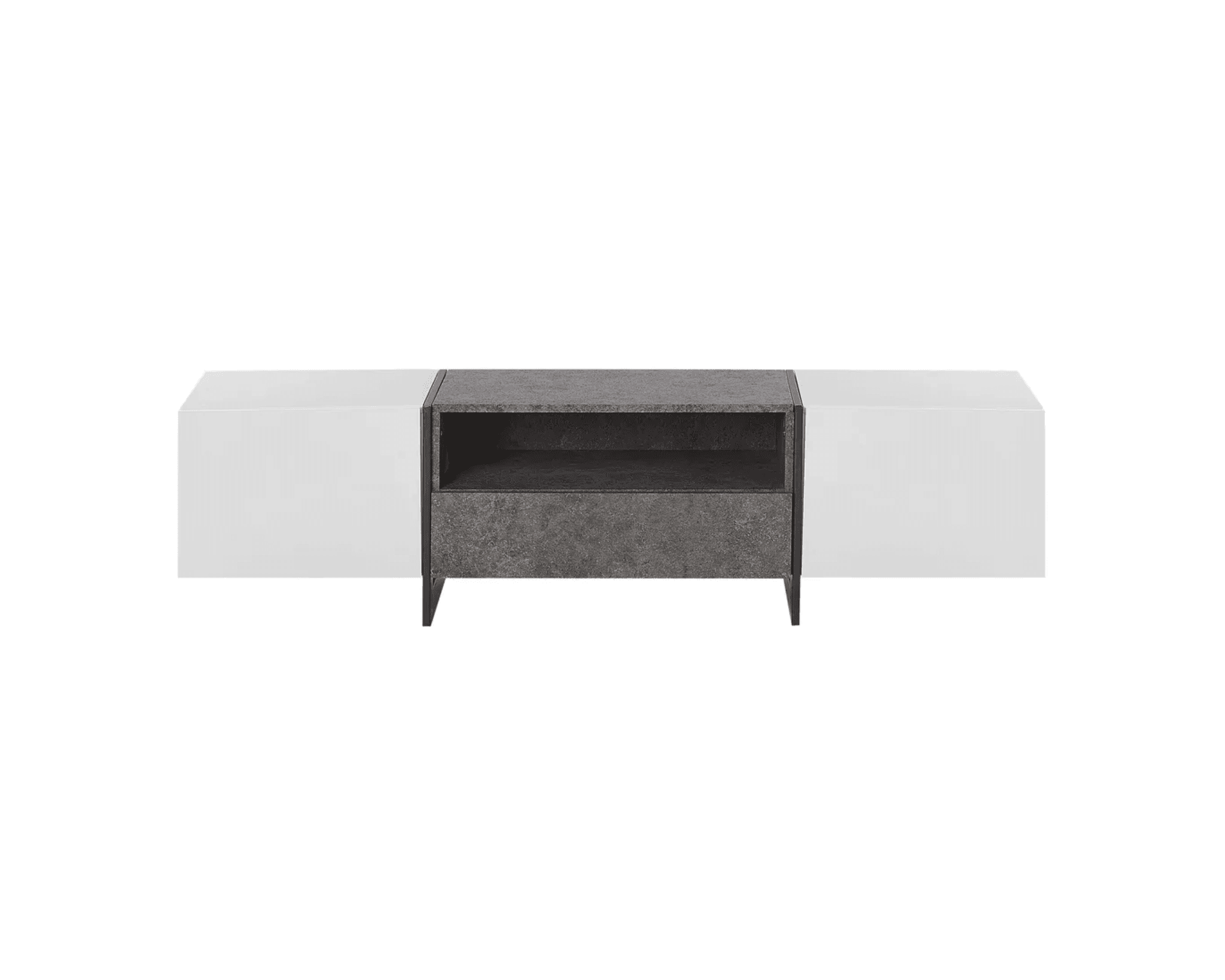 Russel TV-bänk med LED-belysning 162 cm