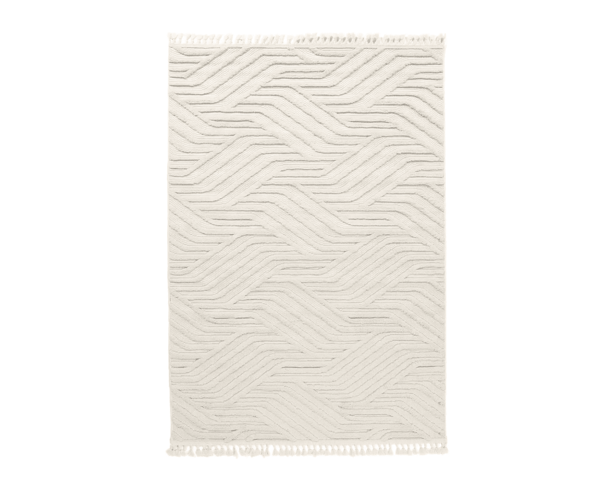 Rugvista matta 160 x 230 cm naturvit