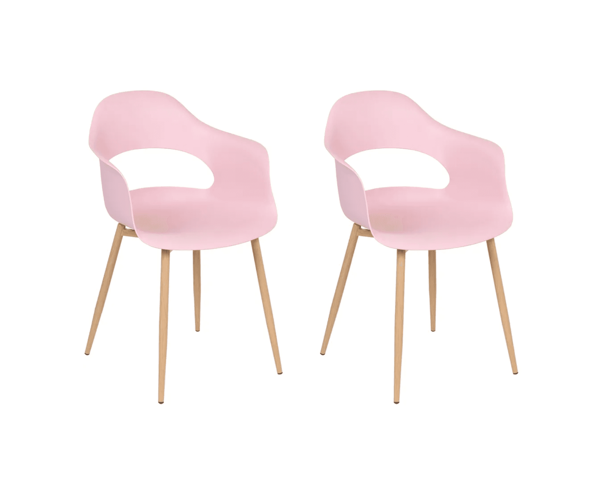 Utica matstol rosa, set om 2