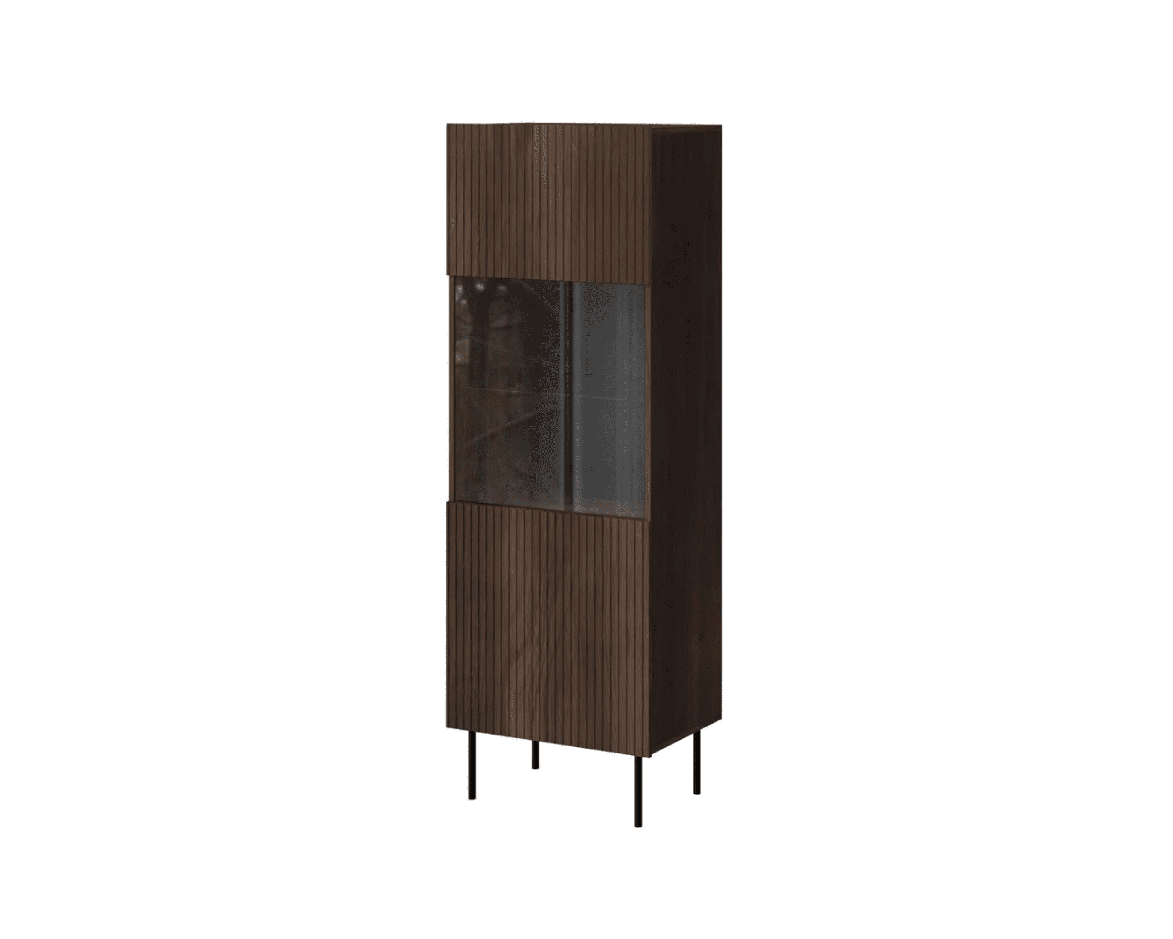 Hammarstrand vitrinskåp brun