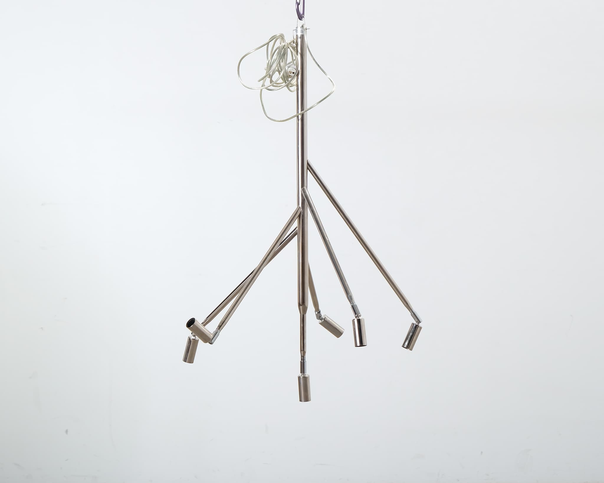 Örsjö Kvist 6 taklampa, förnicklad mässing