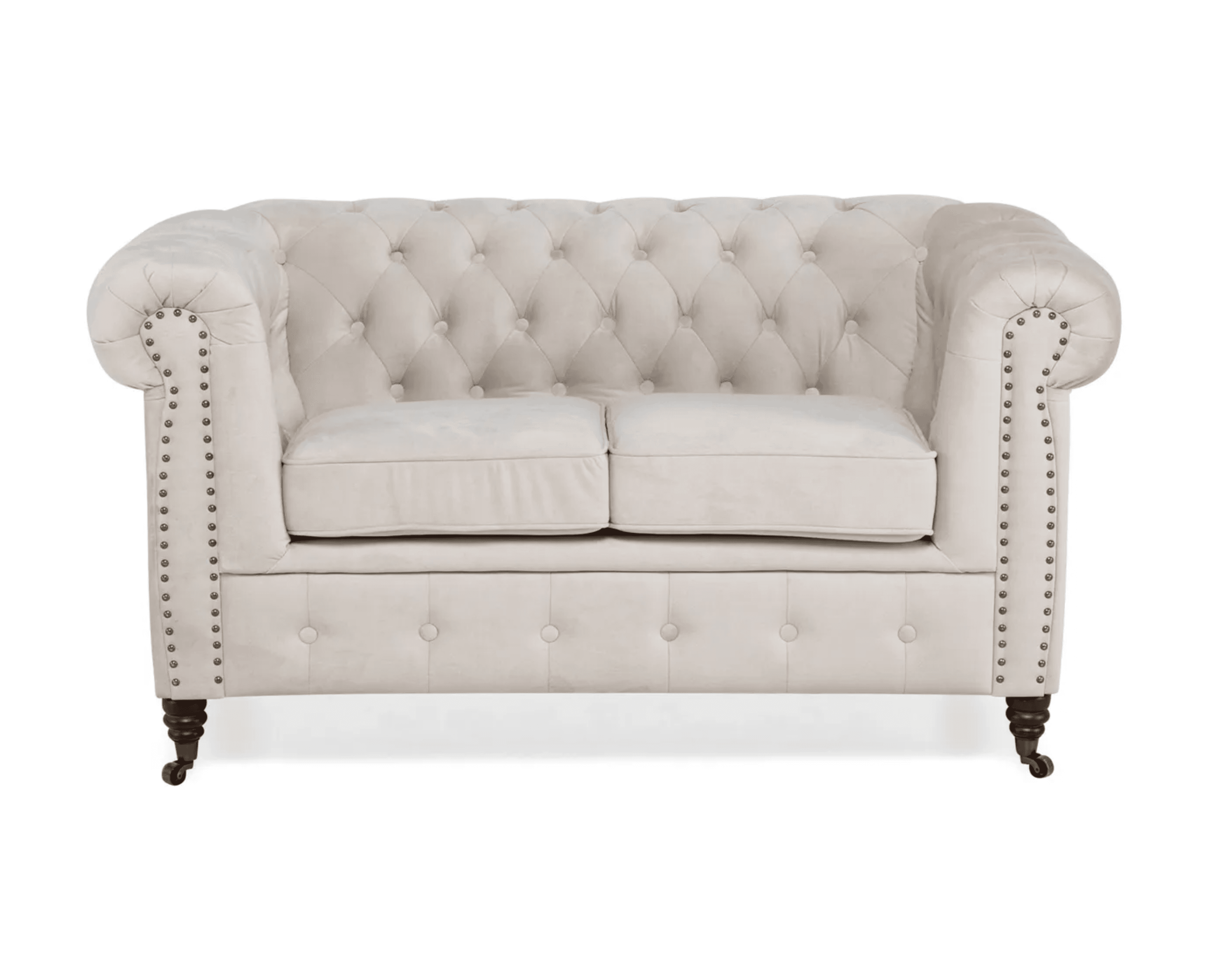 Chesterfield Deluxe 2-sits soffa beige