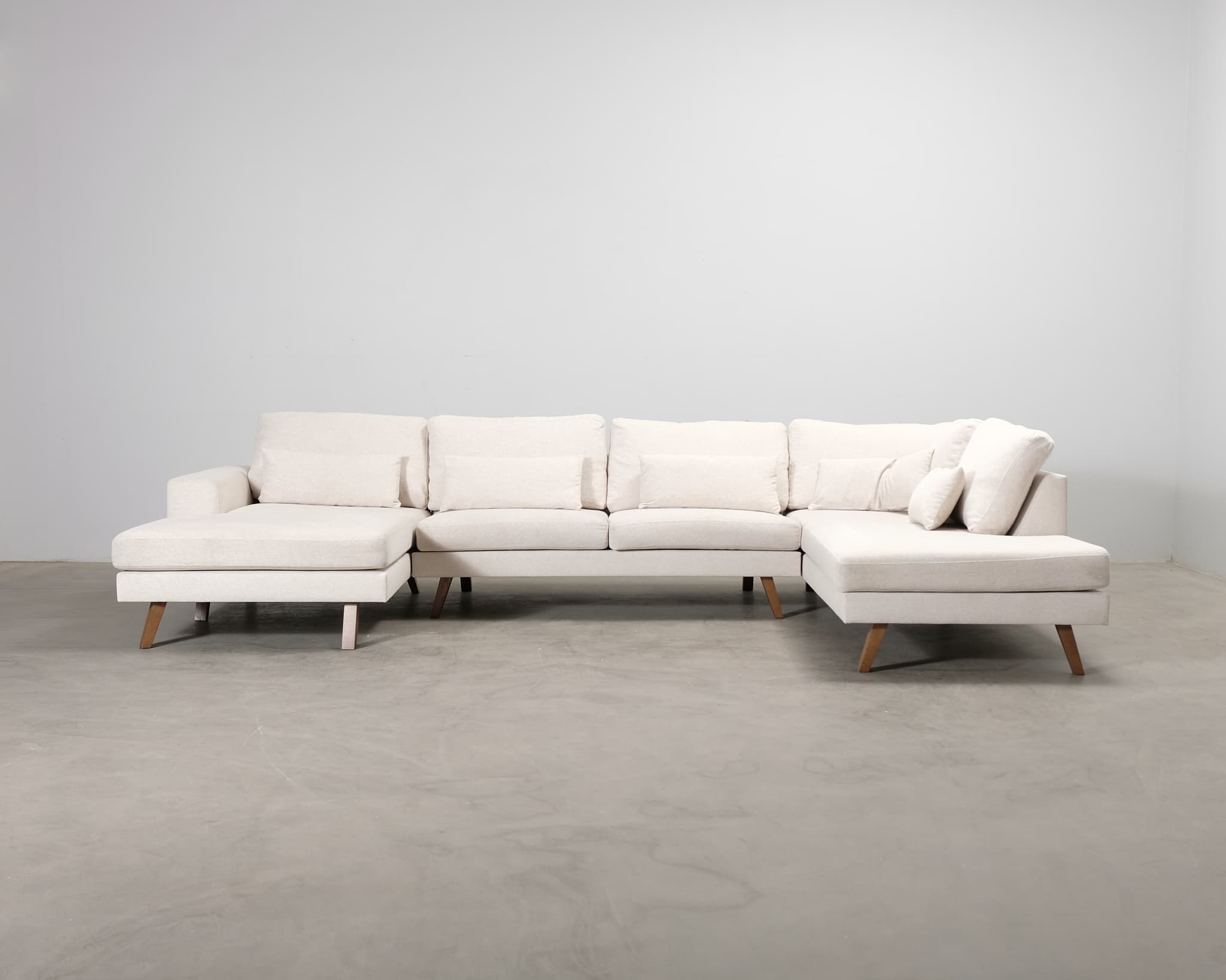 Copenhagen U-soffa i ljusbeige