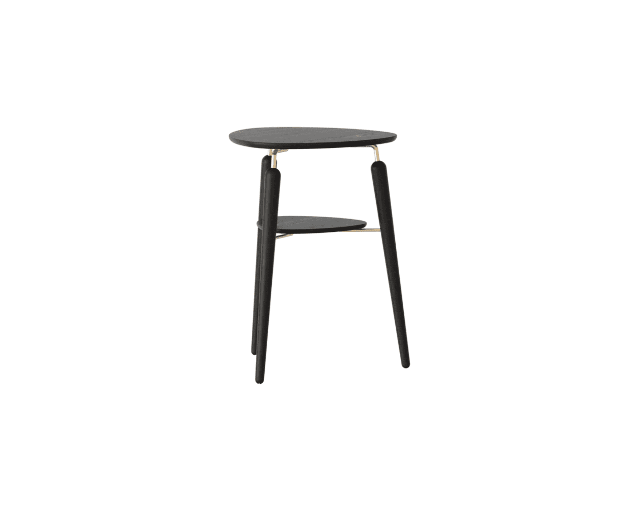 Umage My Spot sidobord svartbetsad ek / mässing