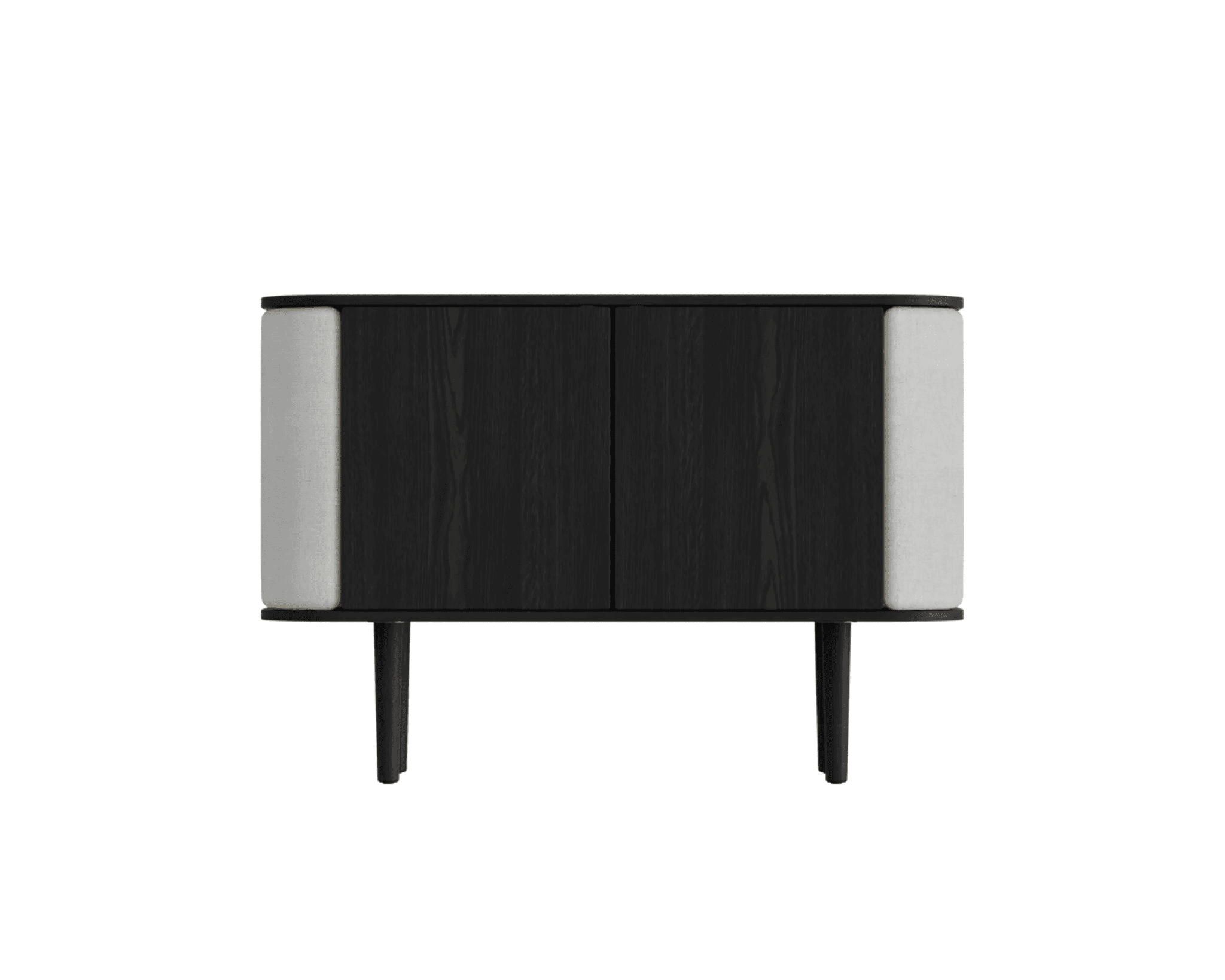 Umage Treasures 2-dörrars skåp svartbetsad ek / Sterling