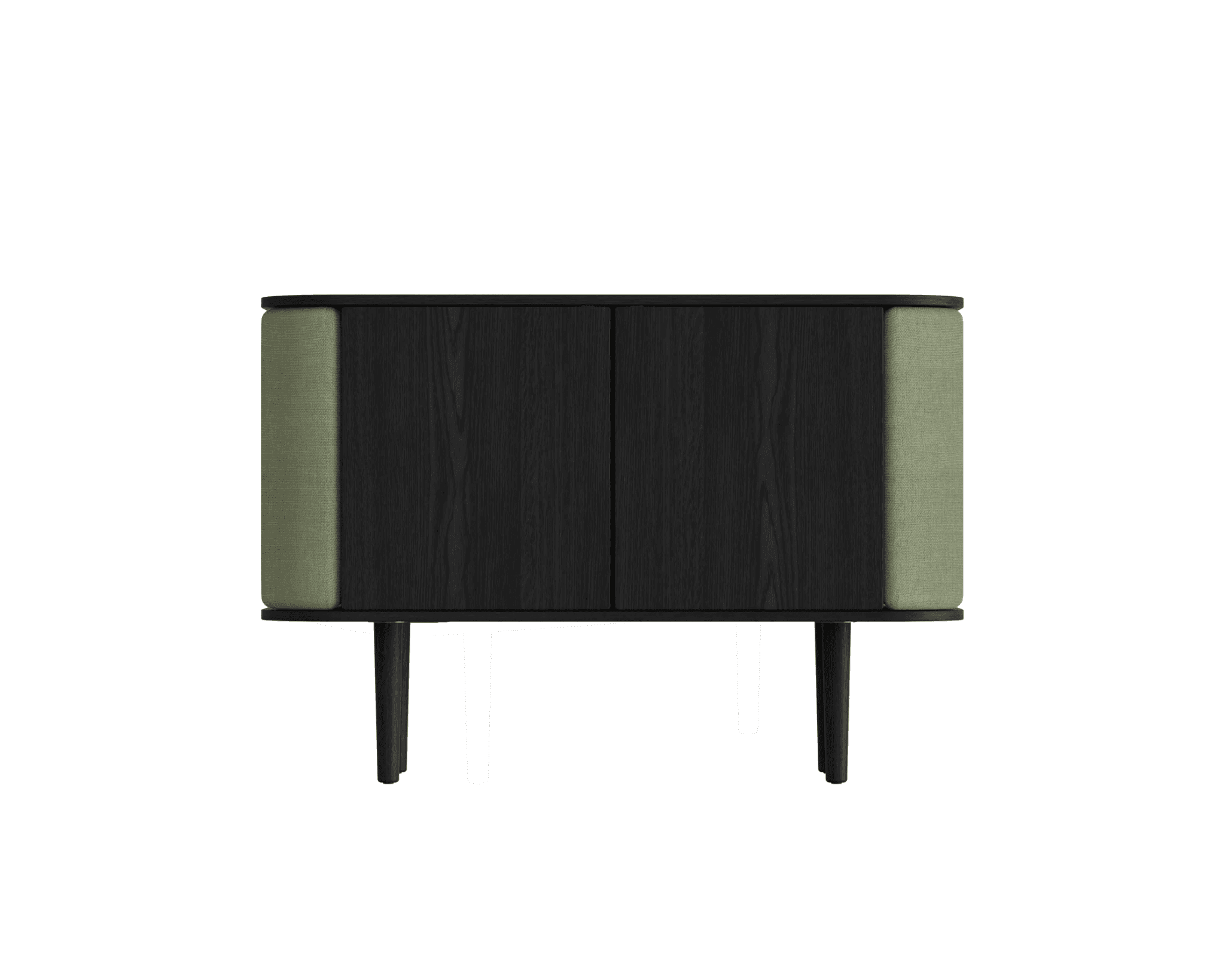 Umage Treasures 2-dörrars skåp svartbetsad ek / Morning Meadows