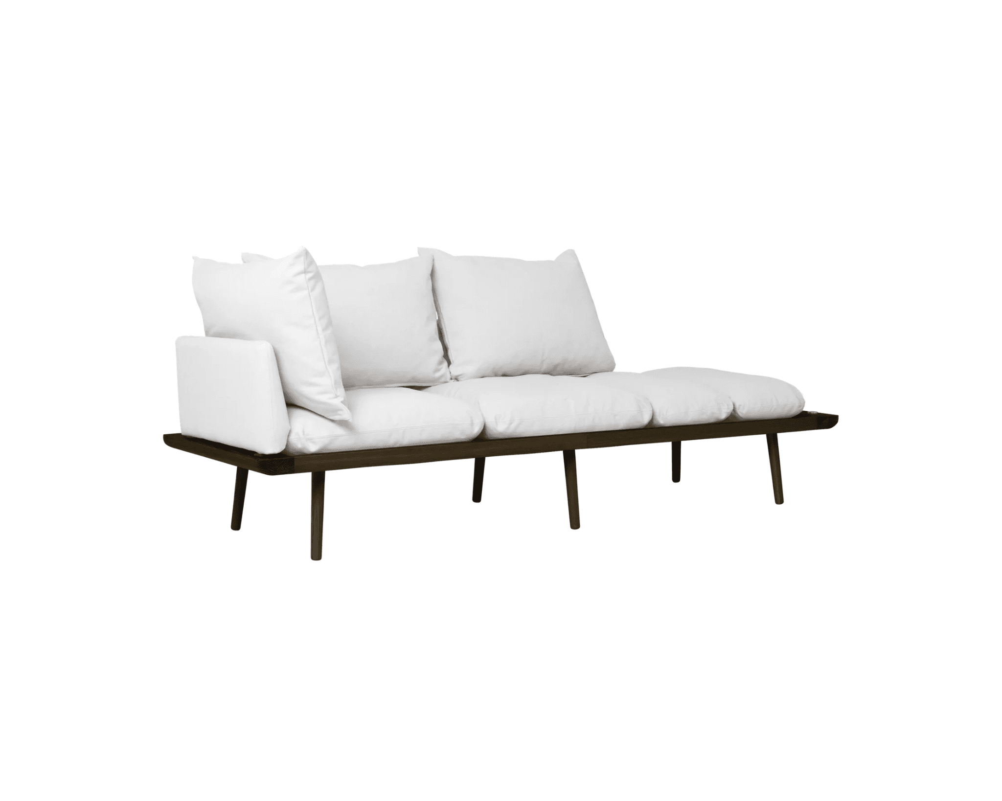 Umage Lounge Around 3-sits soffa mörkbetsad ek / Sterling