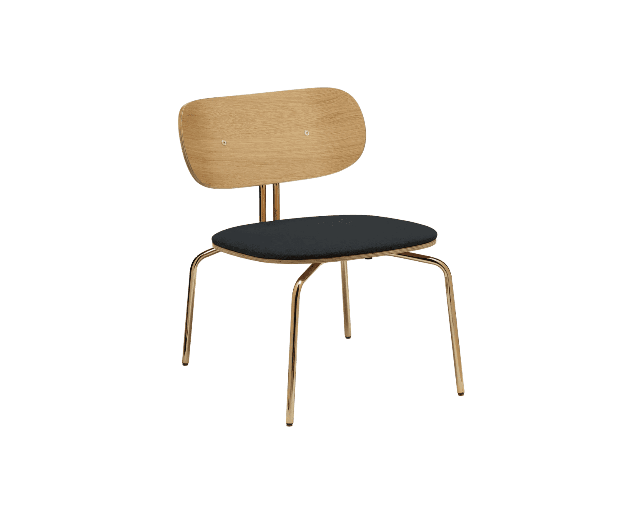 Umage Curious Lounge fåtölj mässing / Shadow