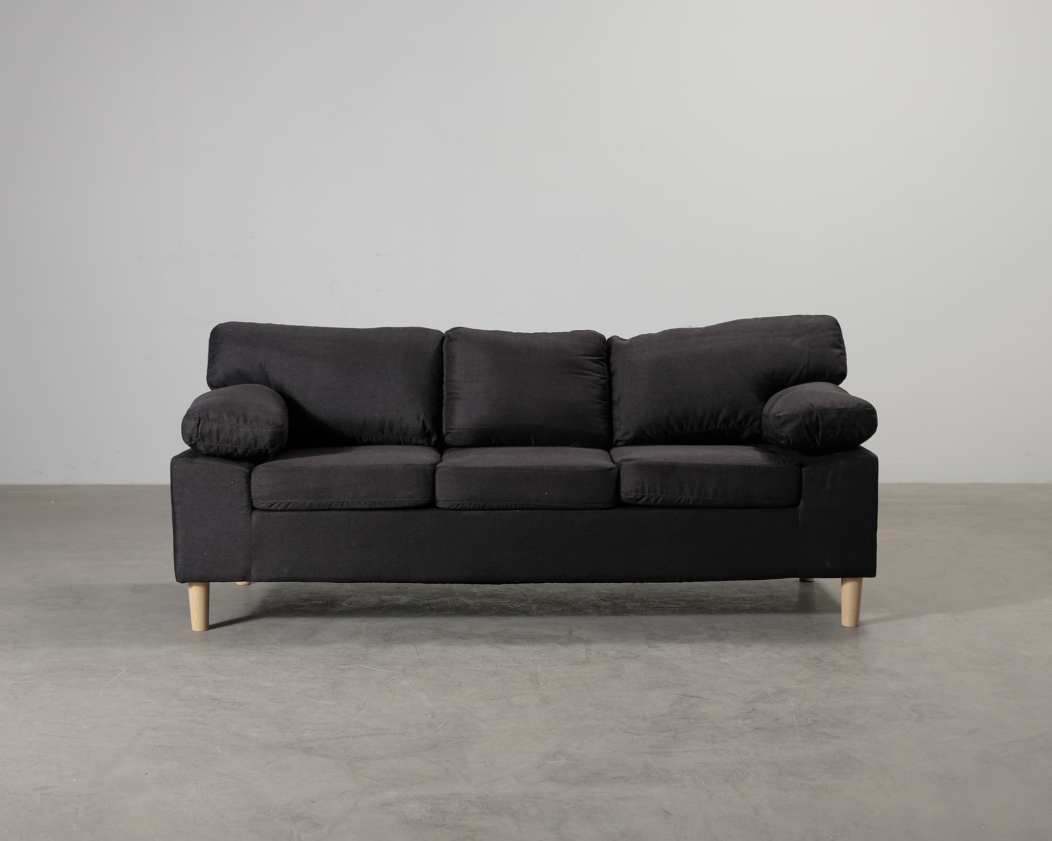 Askerod 3-sits soffa svart