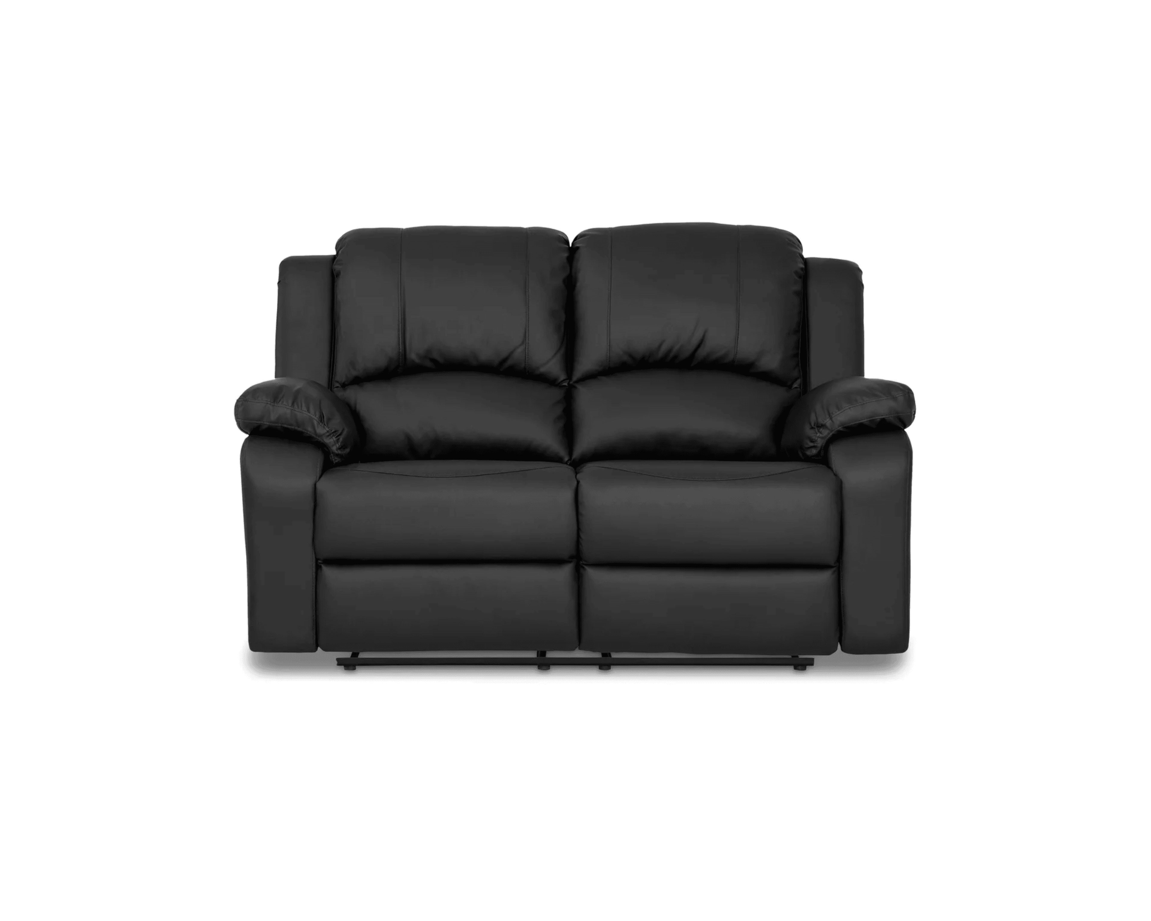 Norbo 2-sits reclinersoffa konstläder svart