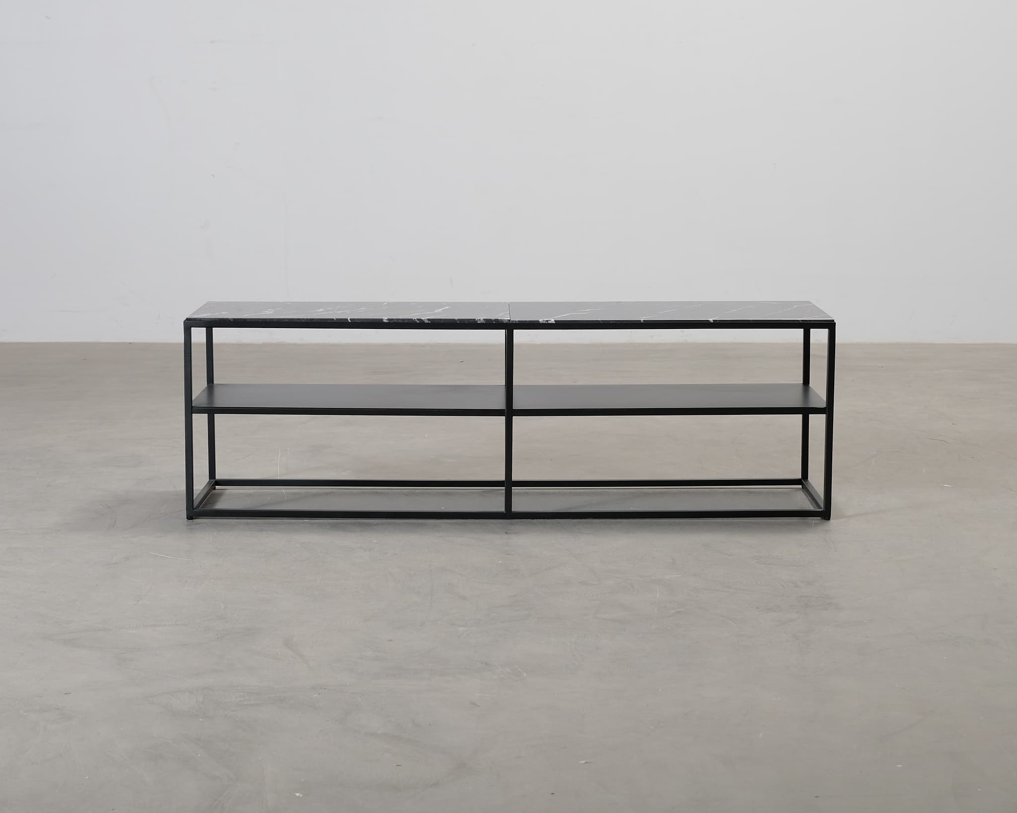 FeelDesign Rondo sidobord / mediamöbel svart